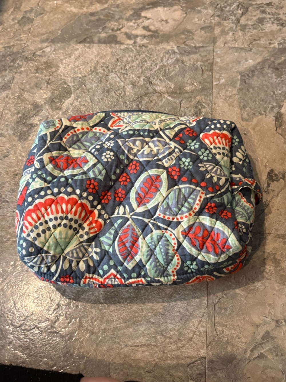 Vera Bradley Large Makeup Pouch in Nomadic Floral Pattern